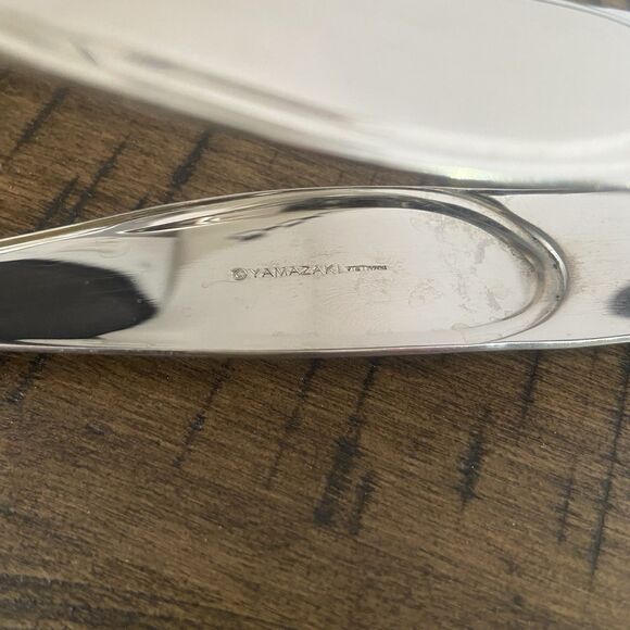 Yamazaki Hospitality Basic Salad Server Tongs Stainless Steel Spoon/Fork - Picture 5 of 7